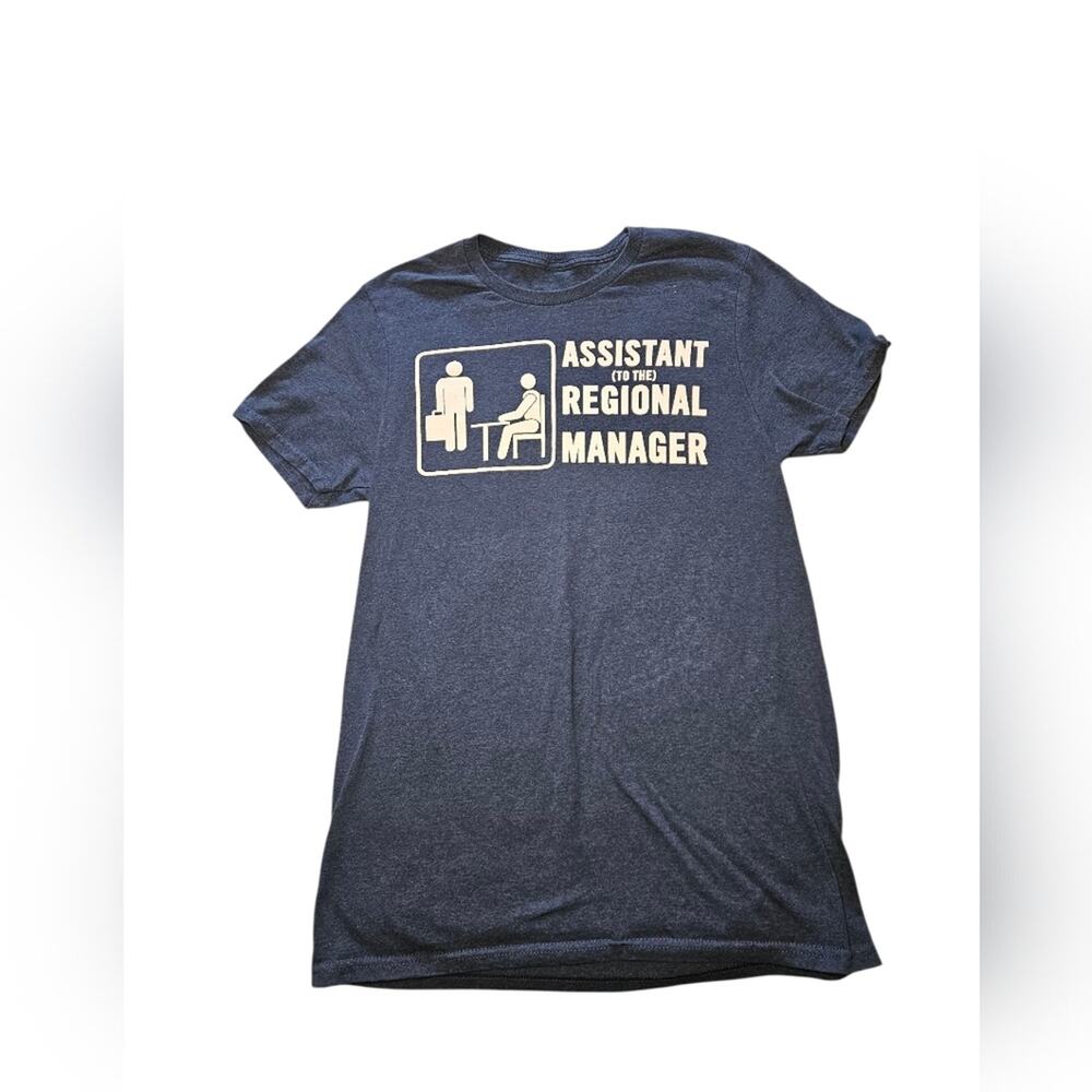 Small Men's The Office Navy Graphic Tee - Assistant to the Regional Manager